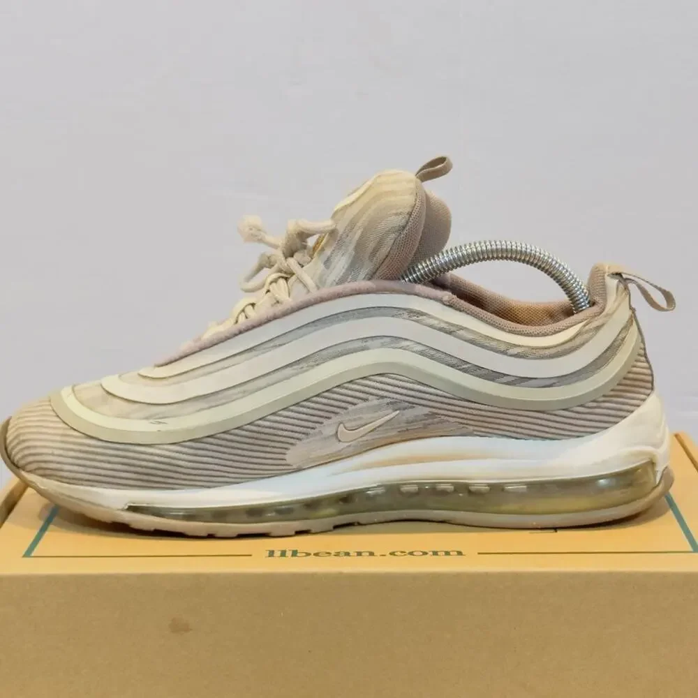 Nike Air Max 97 Ultra 17 Mens Size 8.5 Sepia Stone Gray Running Shoes Sneakers